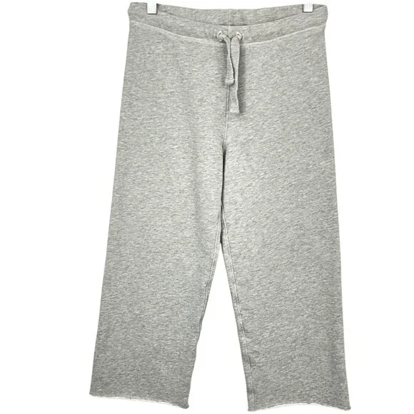 Frank & Eileen Tee Lab Womens XS Catherine Wide Leg Crop Sweatpants Gray - Picture 1 of 11